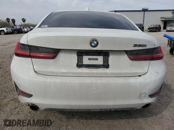 2019 BMW 3 Series 330i with VIN WBA5R1C57KAK09187, listed as a Copart auction lot 45050205 with 0 mi miles and Salvage Title. Bid and sale history available at carsss.com. Image 6.