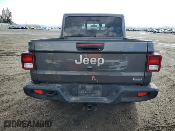 2022 Jeep Gladiator Overland with VIN 1C6HJTFG2NL154325, listed as a Copart auction lot 42418385 with 32,439 mi miles and Salvage title. Bid and sale history available at DreamBid. Image 6.