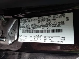 2013 Ford Escape SE с VIN 1FMCU0GX5DUC84594, выставлен на аукционе IAAI как лот 42218059 с пробегом 97 670 миль миль и . История ставок и продаж доступна на DreamBid. Изображение 9.