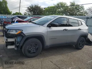 2018 Jeep Compass Sport with VIN 3C4NJCAB5JT272312, listed as a Copart auction lot 56700395 with 131,693 mi miles and Salvage title. Bid and sale history available at DreamBid. Image 1.