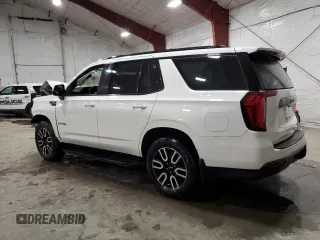 2021 GMC Yukon AT4 with VIN 1GKS2CKD7MR161312, listed as a Copart auction lot 48608455 with 0 mi miles and Non Repairable. Bid and sale history available at carsss.com. Image 2.