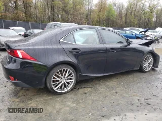 2016 Lexus IS 300/350 with VIN JTHCM1D25G5012143, listed as a Copart auction lot 51346405 with 110,106 mi miles and Salvage Title. Bid and sale history available at DreamBid. Image 3.