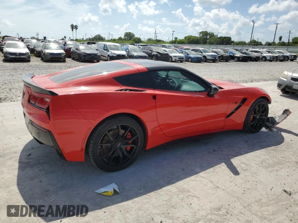 2016 Chevrolet Corvette Z51 2LT with VIN 1G1YK2D79G5111636, listed as a Copart auction lot 66278654 with 55,472 mi miles and Salvage Title. Bid and sale history available at carsss.com. Image 3.