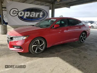 2020 Honda Accord Sport z VIN 1HGCV1F39LA097771, wystawiony jako Copart lot #56347155 z przebiegiem 58 740 mil mil oraz Szkoda całkowita • Salvage title. Historia ofert i sprzedaży dostępna na DreamBid. Obrazek 1.
