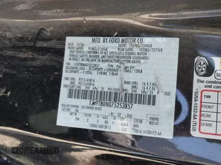 2007 Ford Mustang Deluxe with VIN 1ZVFT80N075253857, listed as a IAAI auction lot 41809040 with Not Provided miles. Bid and sale history available at carsss.com. Image 9.