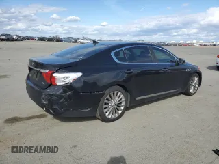 2015 Kia K900 Luxury with VIN KNALW4D47F6022807, listed as a Copart auction lot 47350225 with 84,669 mi miles and Salvage Title. Bid and sale history available at carsss.com. Image 3.