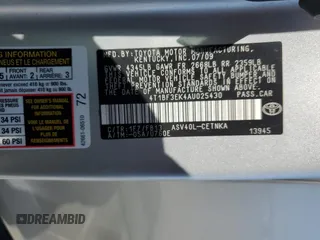 2010 Toyota Camry with VIN 4T1BF3EK4AU025430, listed as a Copart auction lot 55172215 with 96,737 mi miles and Salvage Title. Bid and sale history available at DreamBid. Image 12.