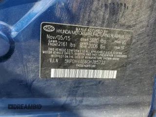 2016 Hyundai Elantra SE z VIN 5NPDH4AE6GH785732, wystawiony jako Copart lot #61589655 z przebiegiem 128 143 mil mil oraz Czysty tytuł • Clean title. Historia ofert i sprzedaży dostępna na DreamBid. Obrazek 12.