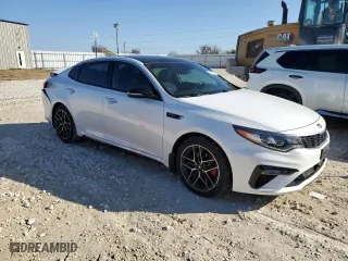 2019 Kia Optima SX with VIN 5XXGW4L20KG333821, listed as a Copart auction lot 85723334 with 35,021 mi miles and Salvage Title. Bid and sale history available at carsss.com. Image 4.