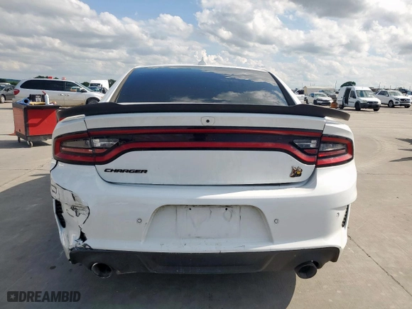 2023 Dodge Charger Scat Pack Widebody with VIN 2C3CDXGJ3PH612373, listed as a Copart auction lot 54364625 with 22,683 mi miles and Salvage Title. Bid and sale history available at carsss.com. Image 6.
