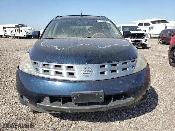 2005 Nissan Murano SE with VIN JN8AZ08T05W302048, listed as a Copart auction lot 52430715 with 185,744 mi miles and Salvage Title. Bid and sale history available at carsss.com. Image 5.