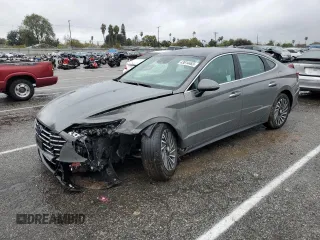 2021 Hyundai Sonata Hybrid Limited with VIN KMHL54JJ6MA020438, listed as a Copart auction lot 43614463 with 34,002 mi miles. Bid and sale history available at carsss.com. Image 1.