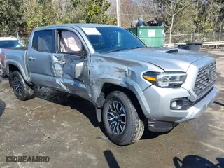 2023 Toyota Tacoma 4WD SR with VIN 3TYCZ5AN7PT122067, listed as a IAAI auction lot 41624047 with 27,483 mi miles. Bid and sale history available at carsss.com. Image 1.