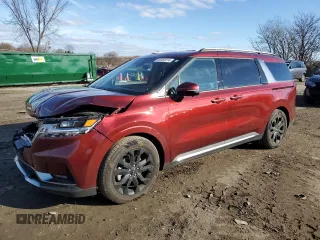 2024 Kia Carnival SX Prestige with VIN KNDNE5H33R6336836, listed as a Copart auction lot 85352014 with 14,213 mi miles and Salvage Title. Bid and sale history available at carsss.com. Image 1.