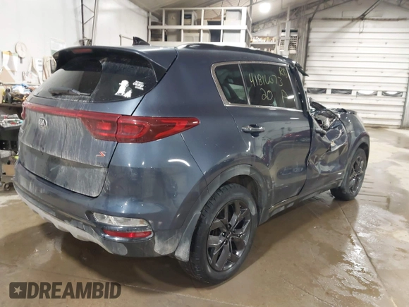 2020 Kia Sportage S with VIN KNDP6CAC1L7689940, listed as a IAAI auction lot 41816073 with 63,878 mi miles. Bid and sale history available at carsss.com. Image 4.