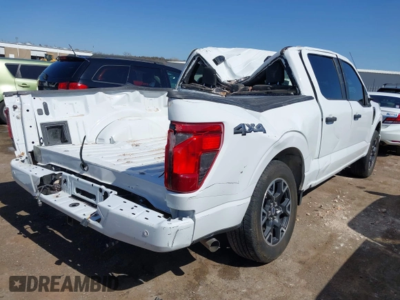 2024 Ford F-150 STX with VIN 1FTFW2L51RKF56802, listed as a IAAI auction lot 41771803 with 5,643 mi miles and . Bid and sale history available at carsss.com. Image 4.