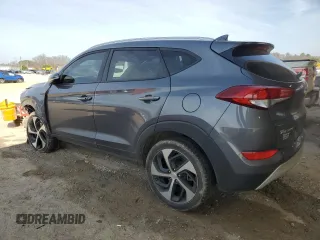 2018 Hyundai Tucson Sport with VIN KM8J33AL0JU802026, listed as a Copart auction lot 45869445 with 124,669 mi miles and Salvage Title. Bid and sale history available at carsss.com. Image 2.
