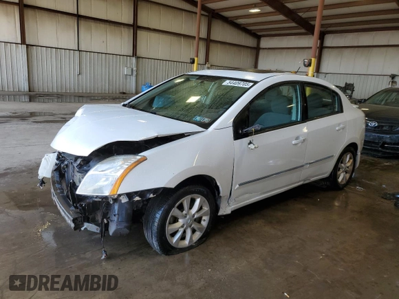 2012 Nissan Sentra S with VIN 3N1AB6AP2CL670351, listed as a Copart auction lot 54409705 with 103,216 mi miles and Salvage Title. Bid and sale history available at DreamBid. Image 1.