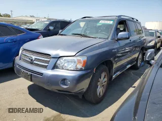 2006 Toyota Highlander Hybrid with VIN JTEEW21A960029945, listed as a Copart auction lot 62563614 with 180,196 mi miles and Salvage Title. Bid and sale history available at carsss.com. Image 1.
