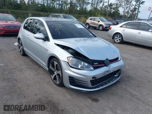 2015 Volkswagen GTI S with VIN 3VWYT7AU9FM092829, listed as a IAAI auction lot 40816559 with 112,176 mi miles and . Bid and sale history available at DreamBid. Image 1.
