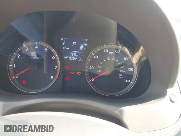 2013 Hyundai Accent GLS with VIN KMHCT4AE1DU358871, listed as a IAAI auction lot 42373080 with 150,443 mi miles and . Bid and sale history available at DreamBid. Image 7.