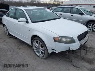 2008 Audi A4 2.0T with VIN WAUDF78E58A046158, listed as a IAAI auction lot 41510500 with 103,664 mi miles. Bid and sale history available at carsss.com. Image 1.