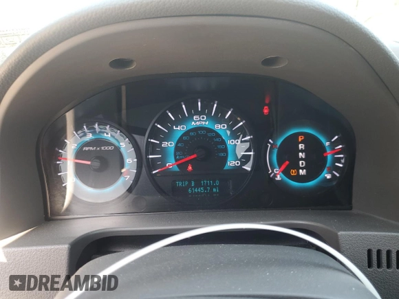 2012 Ford Fusion SE with VIN 3FAHP0HGXCR331498, listed as a Copart auction lot 61859325 with 61,445 mi miles and Salvage title. Bid and sale history available at DreamBid. Image 9.