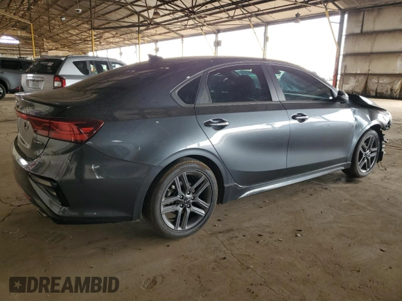 2021 Kia Forte GT-Line with VIN 3KPF34AD9ME290696, listed as a Copart auction lot 49180685 with 55,136 mi miles and Salvage Title. Bid and sale history available at carsss.com. Image 3.