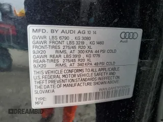 2015 Audi Q7 3.0T Premium Plus with VIN WA1LGAFE7FD010151, listed as a Copart auction lot 49348825 with 119,960 mi miles and Clean Title. Bid and sale history available at carsss.com. Image 13.