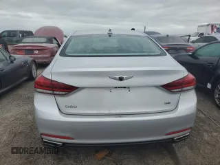 2017 Genesis G80 3.8L with VIN KMHGN4JE2HU167123, listed as a Copart auction lot 76287094 with 0 mi miles and Non Repairable. Bid and sale history available at carsss.com. Image 6.