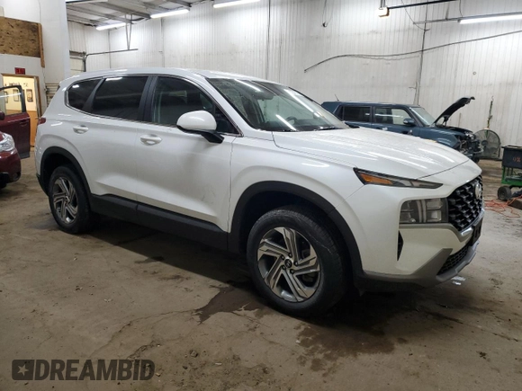 2022 Hyundai Santa Fe SE with VIN 5NMS1DAJ8NH411867, listed as a Copart auction lot 82847474 with 29,518 mi miles and Salvage Title. Bid and sale history available at DreamBid. Image 4.