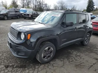 2018 Jeep Renegade Sport z VIN ZACCJBAB6JPG92329, wystawiony jako Copart lot #50967645 z przebiegiem 61 256 mil mil oraz Szkoda całkowita • Salvage title. Historia ofert i sprzedaży dostępna na DreamBid. Obrazek 1.