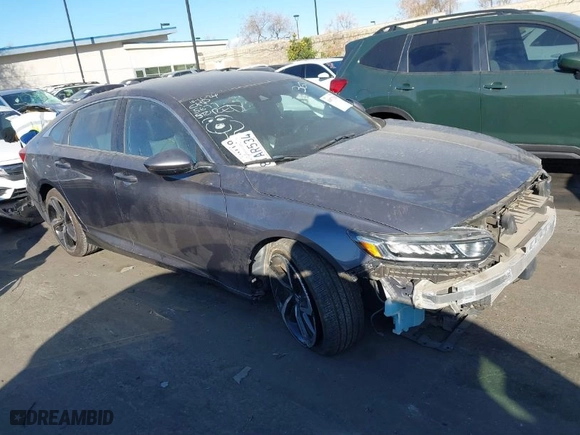 2020 Honda Accord Sedan Sport with VIN 1HGCV1F38LA075633, listed as a IAAI auction lot 41077218 with 41,918 mi miles. Bid and sale history available at carsss.com. Image 1.