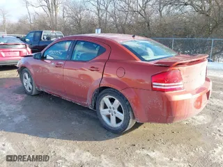 2008 Dodge Avenger SXT with VIN 1B3LC56R78N696122, listed as a IAAI auction lot 41651794 with 195,054 mi miles. Bid and sale history available at carsss.com. Image 3.