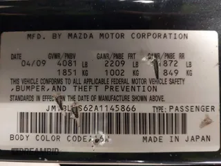 2010 Mazda 3 s Grand Touring with VIN JM1BL1S62A1145866, listed as a IAAI auction lot 42050373 with 130,239 mi miles and . Bid and sale history available at carsss.com. Image 9.