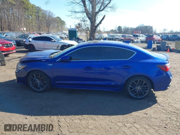 2020 Acura ILX w/Premium/A-SPEC Pkg with VIN 19UDE2F89LA011459, listed as a IAAI auction lot 41751405 with 68,912 mi miles. Bid and sale history available at carsss.com. Image 14.