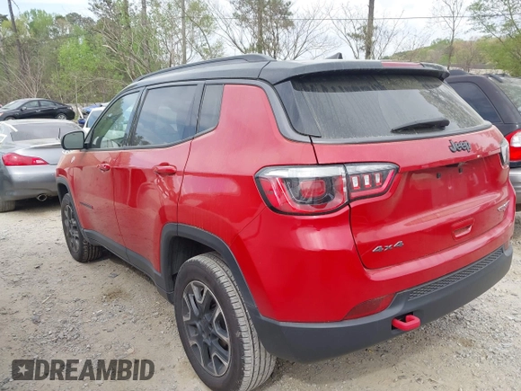 2020 Jeep Compass Trailhawk with VIN 3C4NJDDB8LT207748, listed as a IAAI auction lot 41963469 with 66,496 mi miles and . Bid and sale history available at carsss.com. Image 3.