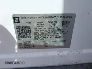 2019 GMC Terrain SLT z VIN 3GKALPEX7KL357440, wystawiony jako IAAI lot #41787110 z przebiegiem 108 477 mil mil oraz . Historia ofert i sprzedaży dostępna na DreamBid. Obrazek 9.