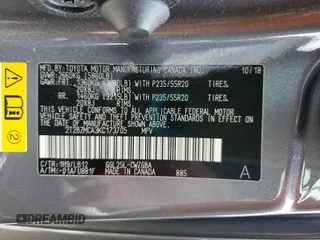 2019 Lexus RX 350 z VIN 2T2BZMCA3KC173705, wystawiony jako Copart lot #60704345 z przebiegiem 26 486 mil mil oraz Szkoda całkowita • Salvage title. Historia ofert i sprzedaży dostępna na DreamBid. Obrazek 13.