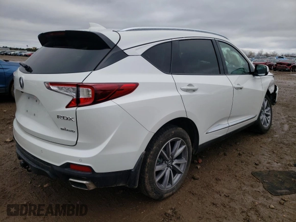 2023 Acura RDX w/Technology Package with VIN 5J8TC2H52PL013763, listed as a Copart auction lot 82059824 with 18,031 mi miles and Salvage Title. Bid and sale history available at carsss.com. Image 3.