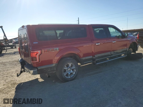 2017 Ford F-150 XL with VIN 1FTFW1EG7HKC03195, listed as a Copart auction lot 41387945 with 135,718 mi miles and Salvage Title. Bid and sale history available at carsss.com. Image 3.
