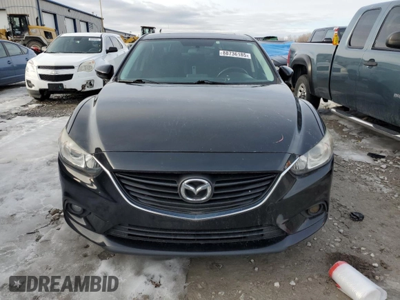 2016 Mazda Mazda6 i Touring with VIN JM1GJ1V55G1449264, listed as a Copart auction lot 88736185 with 91,560 mi miles and Salvage Title. Bid and sale history available at carsss.com. Image 5.