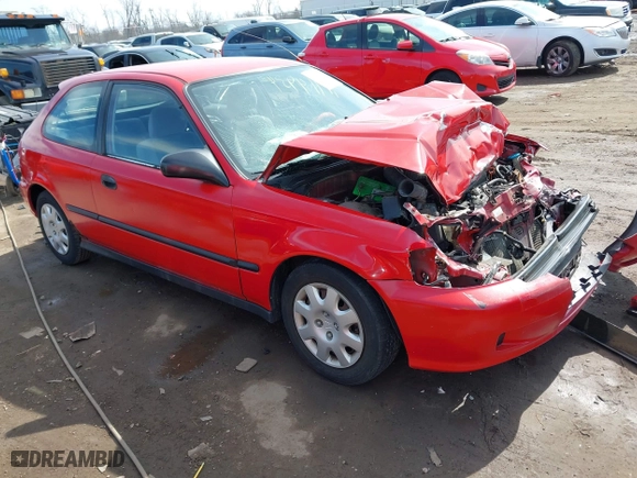 1999 Honda Civic DX with VIN 2HGEJ6448XH111826, listed as a IAAI auction lot 41714934 with 145,168 mi miles. Bid and sale history available at carsss.com. Image 1.