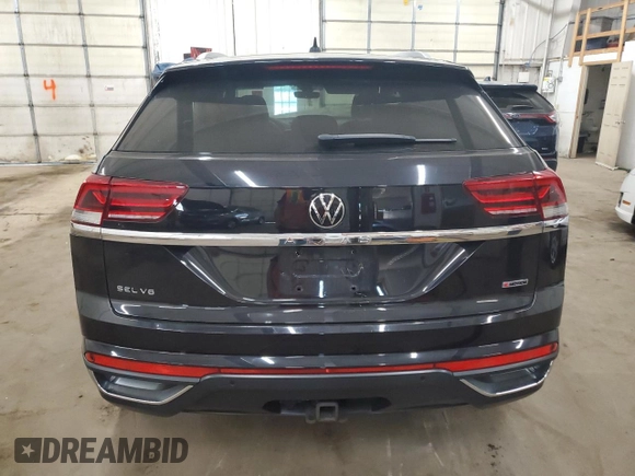 2020 Volkswagen Atlas SEL with VIN 1V2ME2CA5LC214793, listed as a Copart auction lot 55826735 with 55,654 mi miles and Salvage title. Bid and sale history available at DreamBid. Image 6.
