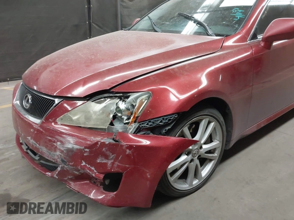2007 Lexus IS 350 with VIN JTHBE262575016978, listed as a IAAI auction lot 42033561 with 156,474 mi miles and . Bid and sale history available at DreamBid. Image 6.