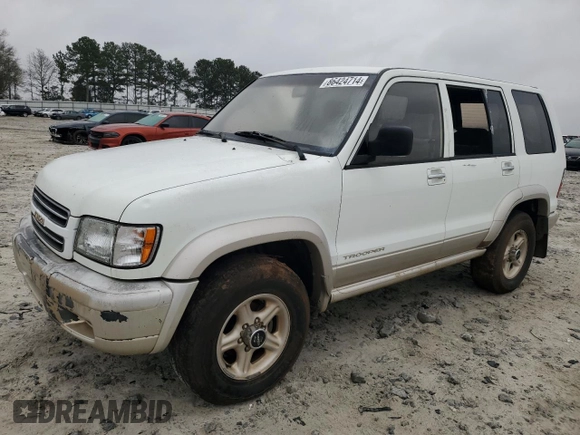 2001 Isuzu Trooper S z VIN JACDS58X317J10350, wystawiony jako Copart lot #86424714 z przebiegiem 186 279 mil mil oraz Czysty tytuł • Clean title. Historia ofert i sprzedaży dostępna na DreamBid. Obrazek 1.