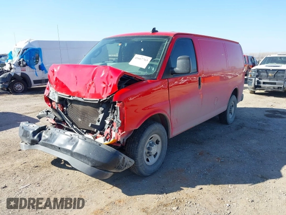 2018 Chevrolet Express Cargo with VIN 1GCWGAFP6J1342077, listed as a IAAI auction lot 41667765 with 138,063 mi miles and . Bid and sale history available at DreamBid. Image 2.