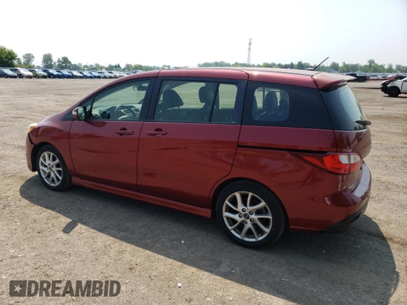 2014 Mazda 5 Grand Touring with VIN JM1CW2DL7E0168978, listed as a Copart auction lot 60662005 with 186,288 mi miles and Clean title. Bid and sale history available at DreamBid. Image 2.