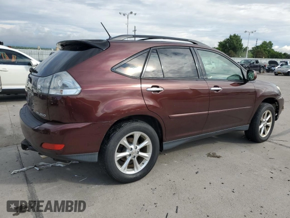 2008 Lexus RX 350 z VIN JTJHK31U582853443, wystawiony jako Copart lot #60173415 z przebiegiem 225 417 mil mil oraz Czysty tytuł • Clean title. Historia ofert i sprzedaży dostępna na DreamBid. Obrazek 3.