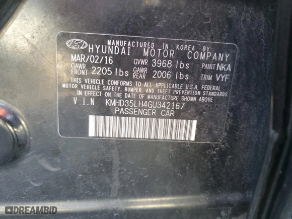2016 Hyundai Elantra GT with VIN KMHD35LH4GU342167, listed as a Copart auction lot 45091585 with 137,877 mi miles and Salvage Title. Bid and sale history available at carsss.com. Image 14.